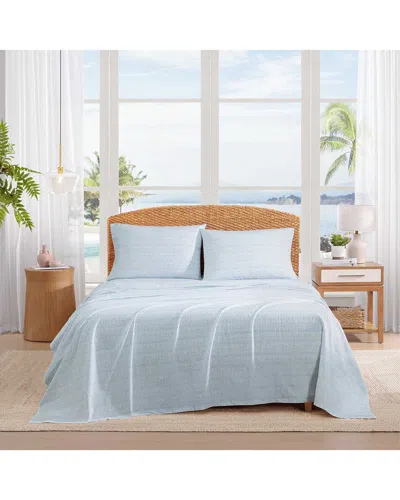 Tommy Bahama Palm Tree Ikat Cotton Percale Sheet Set