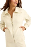 Tommy Bahama Palm Voyage Zip-up Sweatshirt Jacket In Bleached Sand
