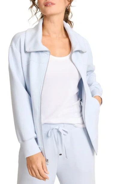 Tommy Bahama Palm Voyage Zip-up Sweatshirt Jacket In Opal Surf