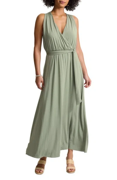 Tommy Bahama Palmabella Sleeveless Tie Waist Faux Wrap Maxi Dress In Marjoram
