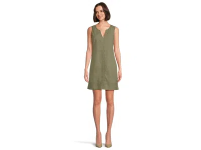 Tommy Bahama Palm-a-dora Split Neck Dress In Green