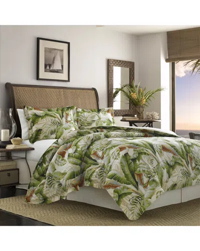 Tommy Bahama Palmiers 3pc Green Duvet Set