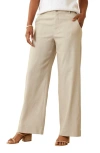 Tommy Bahama Paloma Coast Wide Leg Linen Blend Pants In Natural