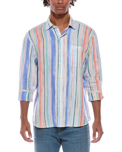 Tommy Bahama Paloma Stripe Linen Shirt In Multi