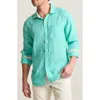 Tommy Bahama Paradise Breezer Linen Button-up Shirt In Tea Leaf
