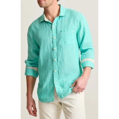 Tommy Bahama Paradise Breezer Linen Button-up Shirt In Tea Leaf