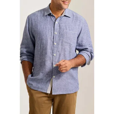 Tommy Bahama Paradise Breezer Linen Button-up Shirt In Blue