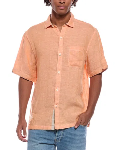 Tommy Bahama Paradise Breezer Linen Shirt In Orange