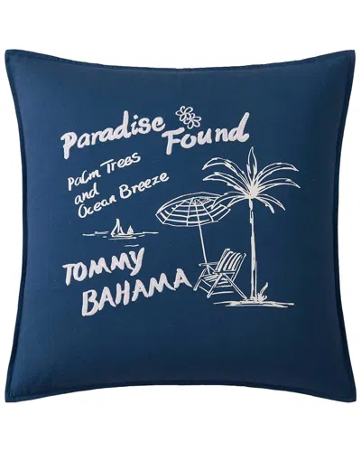 Tommy Bahama Paradise Found Cotton Decorative Pillow In Blue