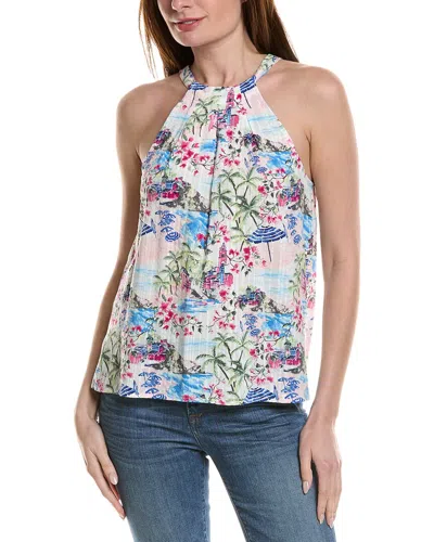 Tommy Bahama Paradise Shores Voile Halter Top In Multi