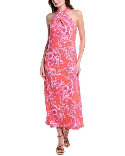 Tommy Bahama Paradiso Petals Sleeveless Maxi Dress In Dark Coral