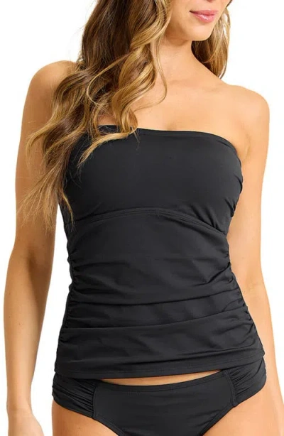 Tommy Bahama Pearl Bandini Swim Top In Black