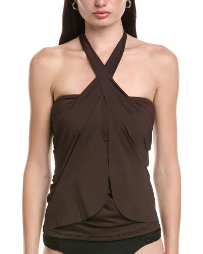 Tommy Bahama Pearl Sarong Wrap Bandini In Brown