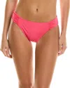 Tommy Bahama Pearl Side Shirred Hipster In Pink