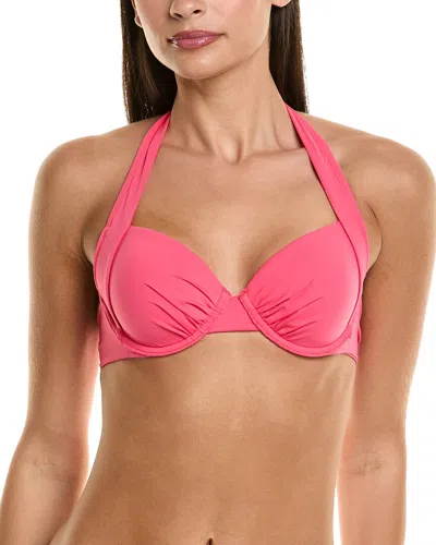 Tommy Bahama Pearl Underwire Full Coverage Bikini Top In Pink