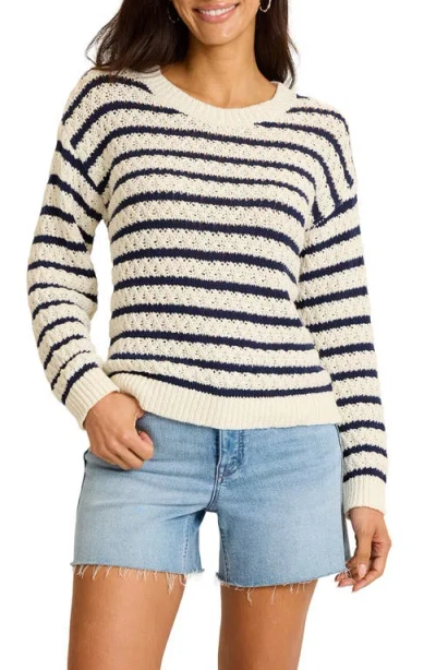 Tommy Bahama Pebblestone Bay Stripe Cotton Sweater In Multi
