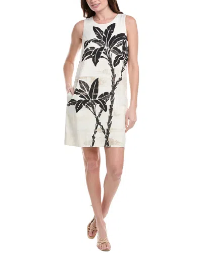 Tommy Bahama Peninsula Palms Silk Shift Dress In White
