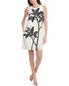 Tommy Bahama Peninsula Palms Silk Shift Dress In White