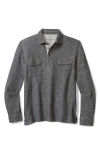 Tommy Bahama Penn Cove Long Sleeve Polo In Gray