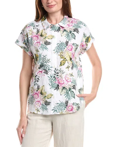 Tommy Bahama Petal Of Luxury Linen Top In Multi