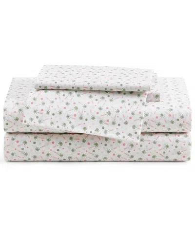 Tommy Bahama Pickleball Palm Cotton Percale Sheet Set In Multi