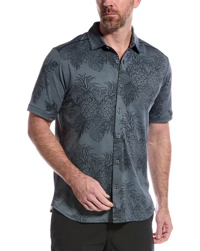 Tommy Bahama Pina Grove Camp Shirt In Black