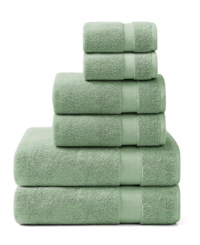 Tommy Bahama Pineapple Bay Cotton Dobby 6-pc. Towel Set In Green