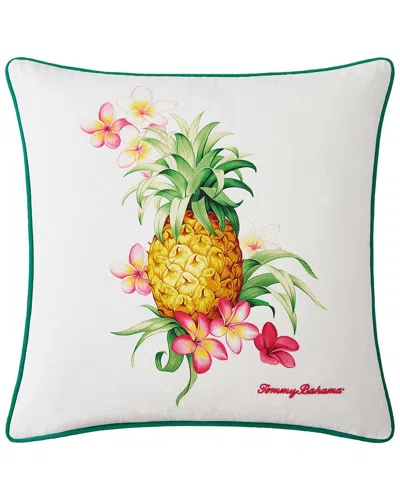 Tommy Bahama Pineapple Botanic Cotton Decorative Pillow In White