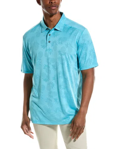 Tommy Bahama Pineapple Palm Coast Polo Shirt In Blue