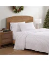 Tommy Bahama Pineapple Pinstripe 100% Cotton Percale Sheet Set In White
