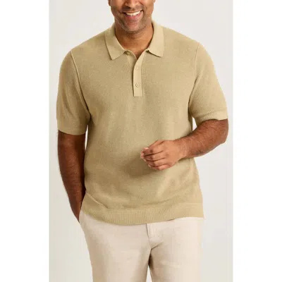 Tommy Bahama Playa Blanca Cotton Blend Polo Sweater In Brown
