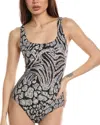 Tommy Bahama Playa Brava Reversible Ring Tankini Top In Black