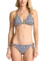 Tommy Bahama Playa Marbella Reversible Triangle Bikini Top In Blue