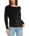 Tommy Bahama Polished Pineapple Wool & Cashmere-blend Sweater In Black