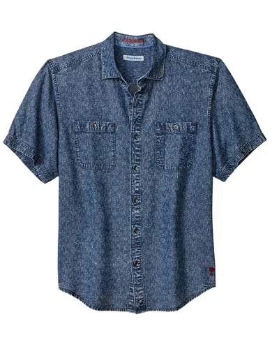 Tommy Bahama Polonia Palms Shirt In Blue