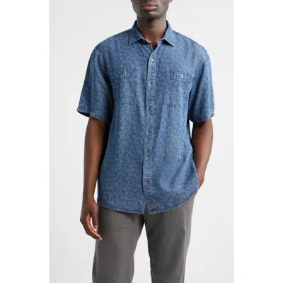 Tommy Bahama Polonia Palms Short Sleeve Lyocell Button-up Shirt