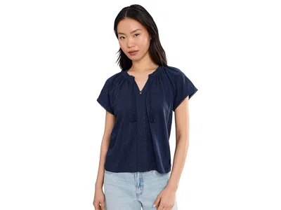 Tommy Bahama Pom Pom Trim Top In Blue