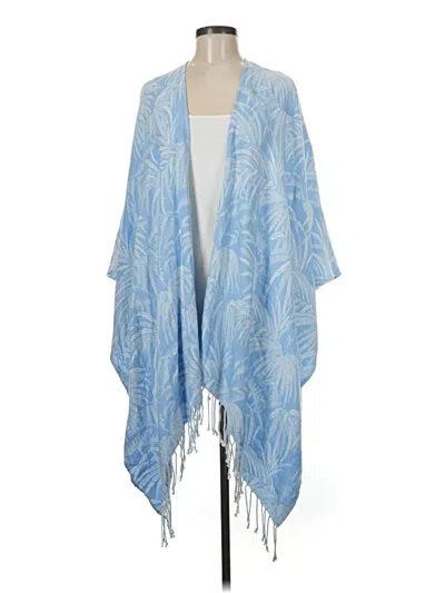 Pre-owned Tommy Bahama Poncho In Blue