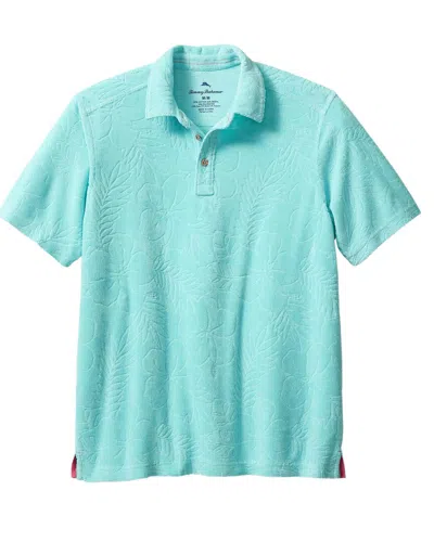 Tommy Bahama Poolside Hibiscus Polo Shirt In Blue