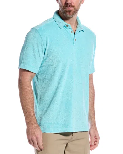 Tommy Bahama Poolside Hibiscus Polo Shirt In Blue