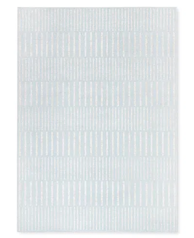 Tommy Bahama Poolside Outdoor 40779 5'2x7'2 Area Rug In Blue Ivory