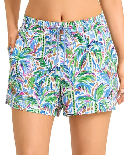 Tommy Bahama Poolside Palms Print Board Shorts In Blue