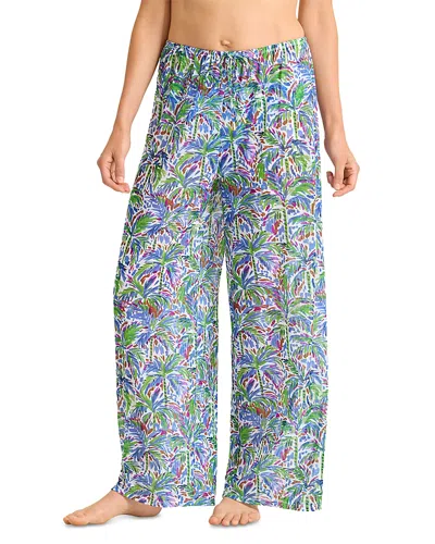 Tommy Bahama Poolside Palms Mesh Cover Up Pants In Multi