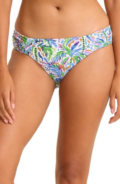 Tommy Bahama Poolside Palms Hipster Bikini Bottom In Blue