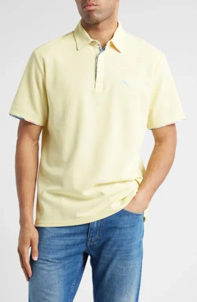 Tommy Bahama Position Palms 5 O'clock Islandzone® Piqué Polo In Monet Moonrise Heather