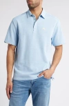 Tommy Bahama Position Palms 5 O'clock Islandzone® Piqué Polo In Vacation Blue Heather