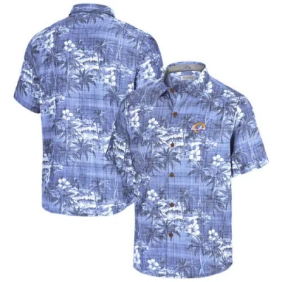 Tommy Bahama Powder Blue Los Angeles Rams Coconut Point Isla Palmetta Camp Button-up Shirt
