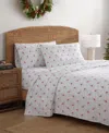 Tommy Bahama Printed Holiday 200-thread Count Cotton 4-pc. Sheet Set, Queen In White