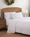 Tommy Bahama Printed Holiday 200-thread Count Cotton 4-pc. Sheet Set, Queen In White