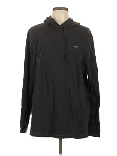 Pre-owned Tommy Bahama Pullover Hoodie In Black